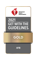accreditation badge for Get With The Guidelines® Atrial Fibrillation: Gold