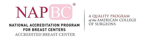 NAPBC Accredited Breast Center by the American College of Surgeons